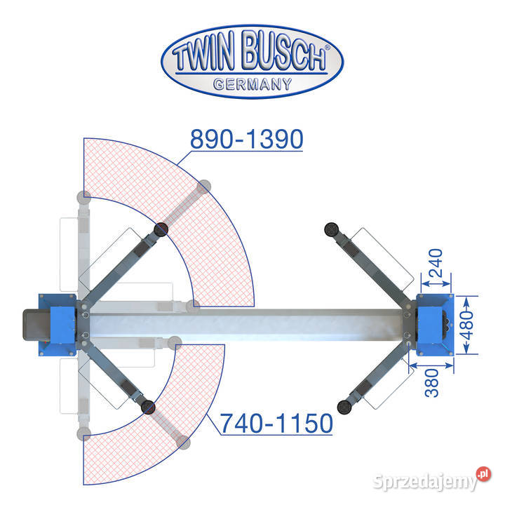 Podnośnik Dwukolumnowy TW 242 PE Profi Line Tychy