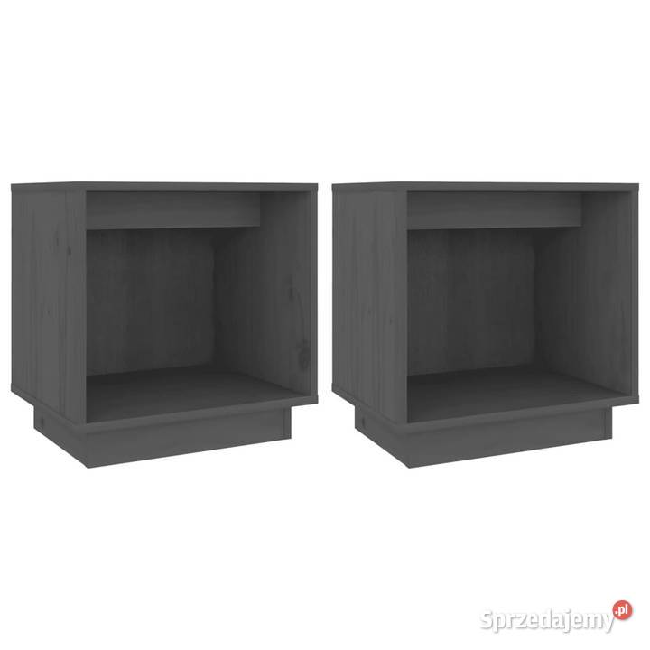 Szafki nocne 2 szare 40x30x40 lite drewno Warszawa sprzedam