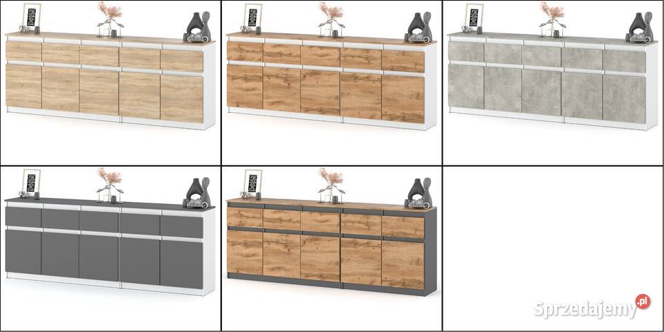 Komoda Nowoczesna 5 Szuflad 200 Młodzieżowa Do warmińsko-mazurskie Elbląg