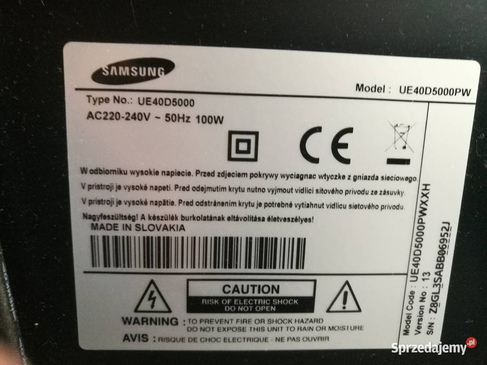 telewizor samsung LG sony z przeznaczeniem na Piotrków Trybunalski sprzedam