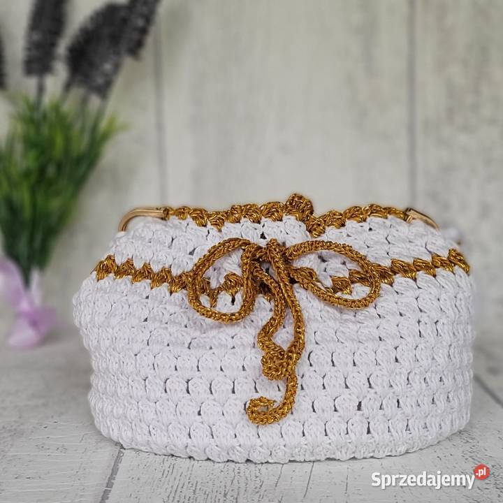 Torebka woreczek z kordonkahandmade 17cm Torby i torebki Krzywaczka