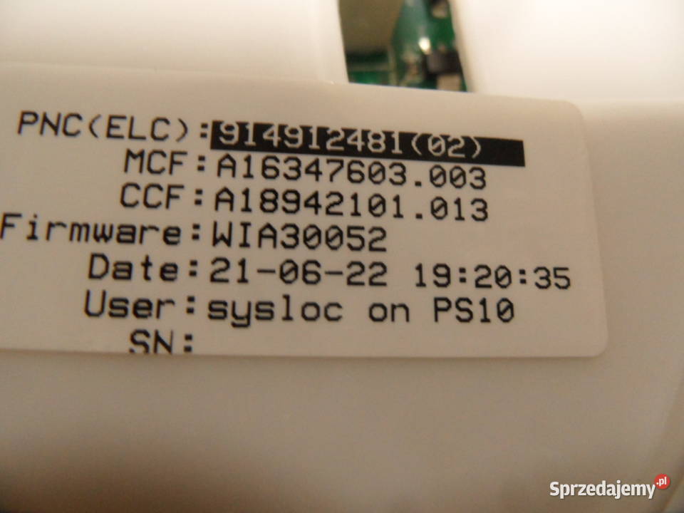 programator pralki electrolux EW2F672SP Radlin