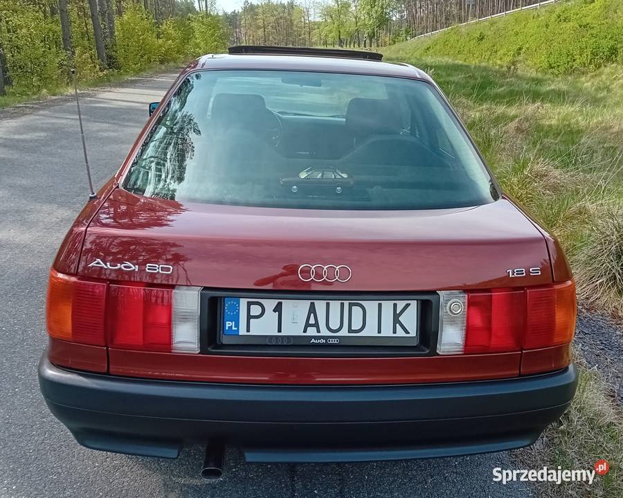 AUDI 80 B3 18 benzyna 1990 153000 wtrysk Rok produkcji 1990 wielkopolskie