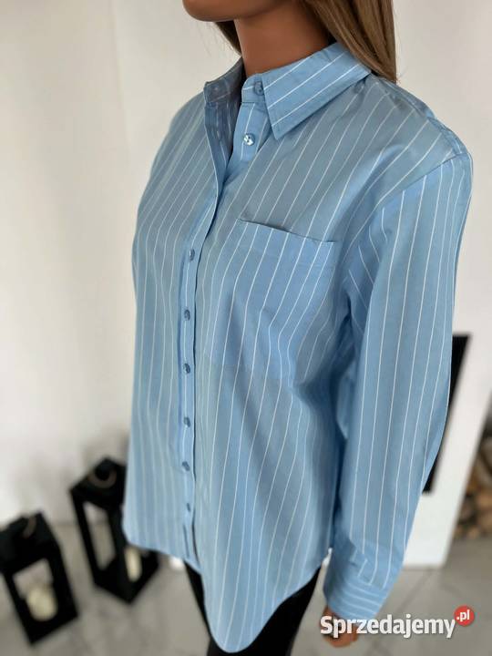 Niebieska koszula w paski Rainbow S 36 mazowieckie Augustówka sprzedam