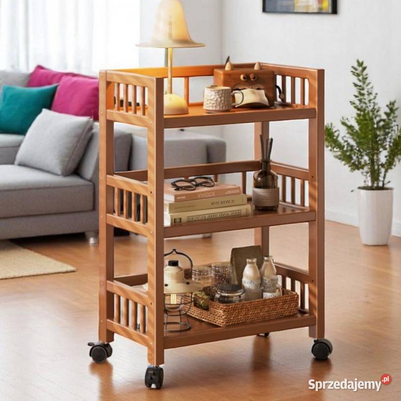 Piękny Bambusowy Regał do kuchni salonu śląskie Częstochowa