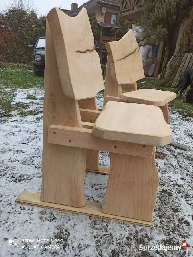 krzesło ogrodowe masywne olcha Woźniki