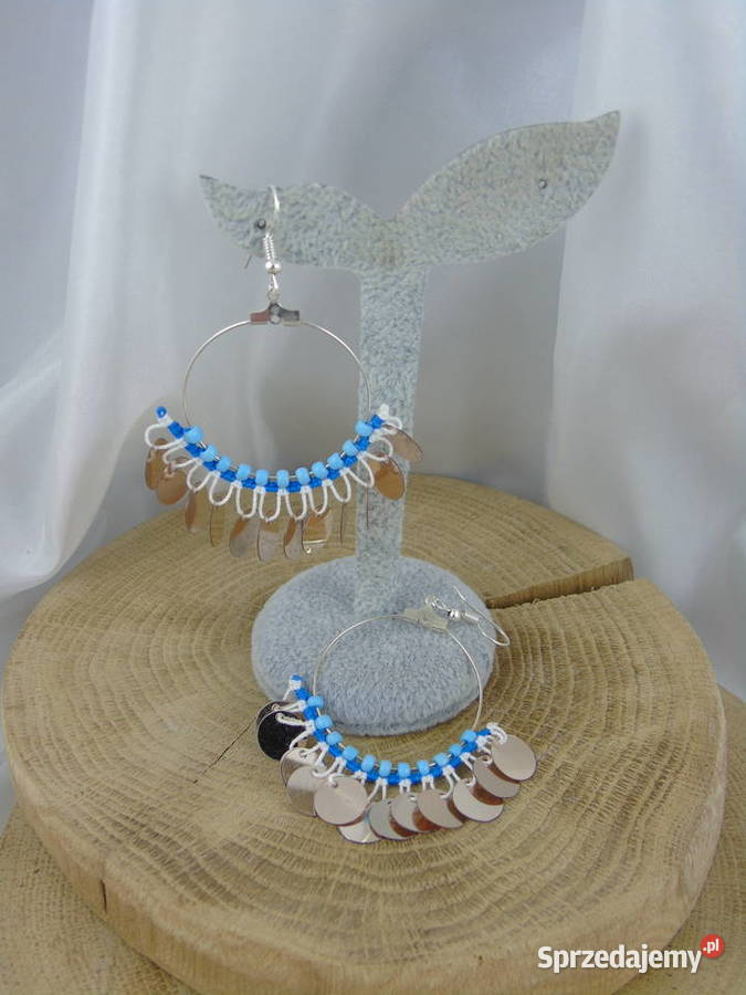 Kolczyki różne kolory Wiśniowa