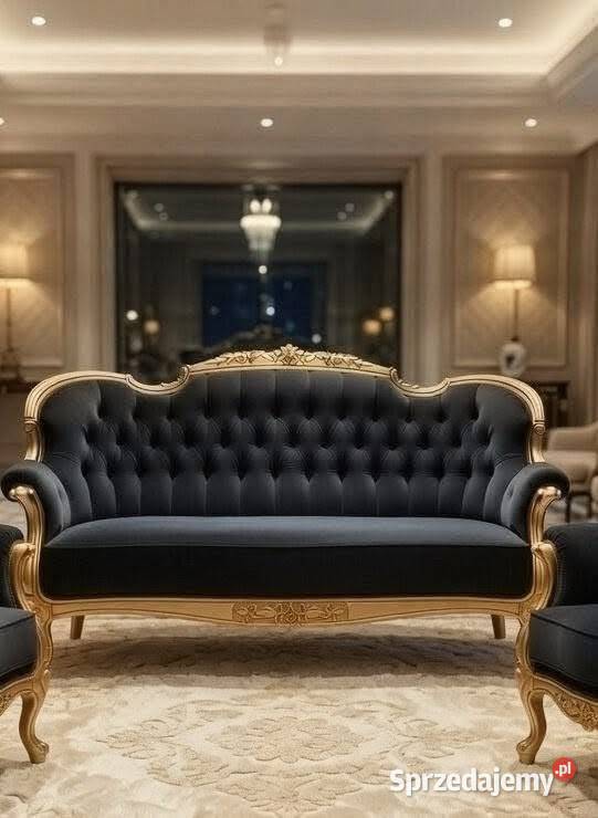 Komplet zestaw sofa fotele wypoczynkowy Ludwik Jagodnik