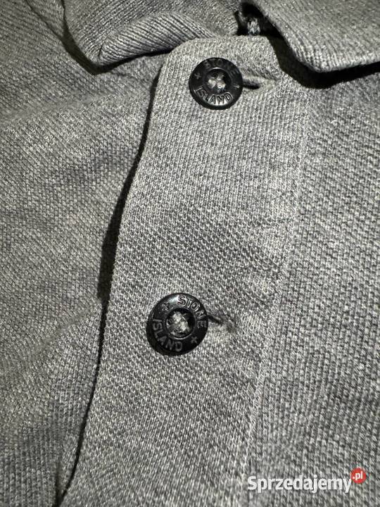 Stone Island Grey Longsleeved Polo Shirt