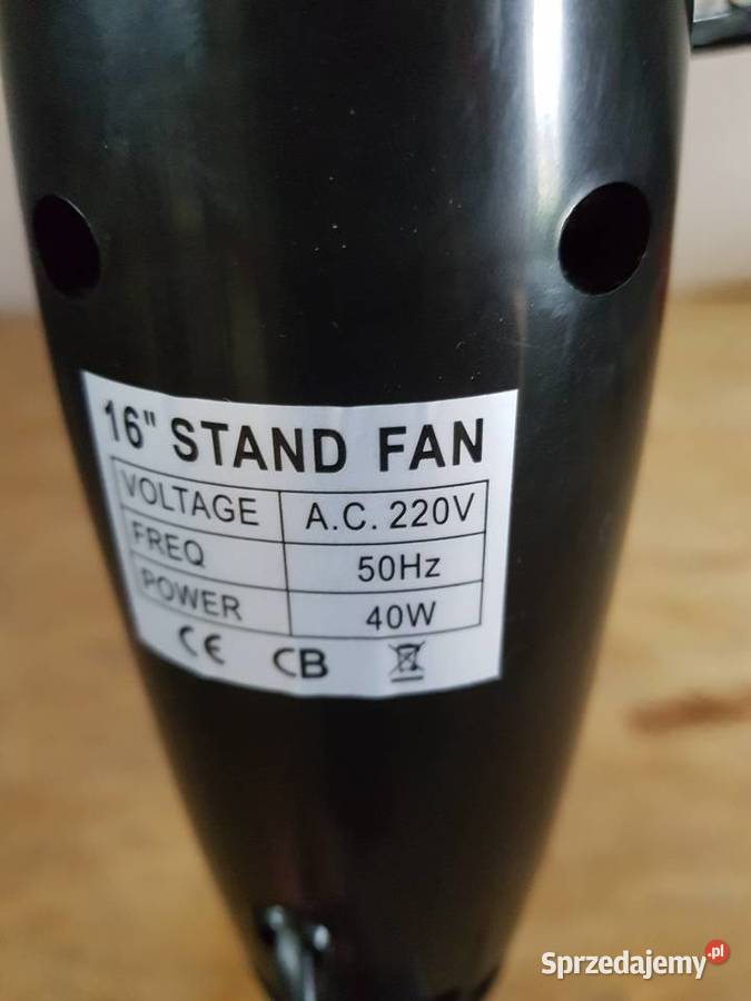 Wentylator wentylatory podłogowe Nasco 40w Głogowa