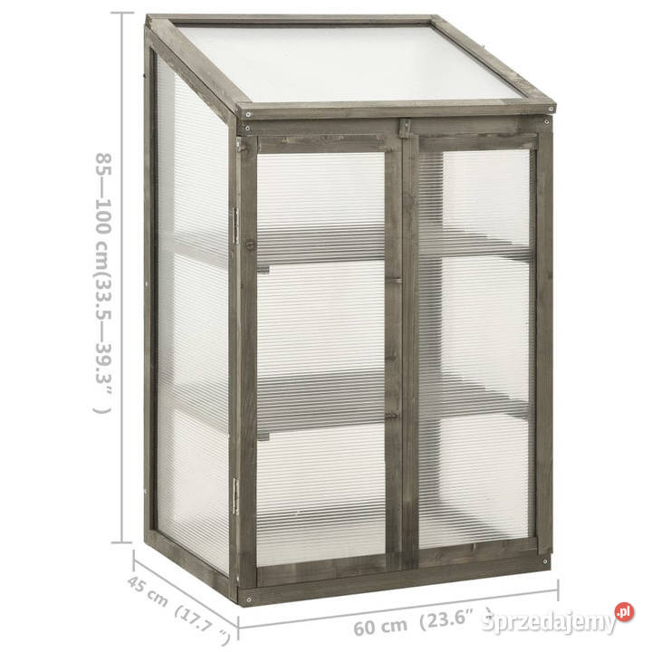 Szklarnia 60x45x100 drewno jodłowe WM314849 Warszawa