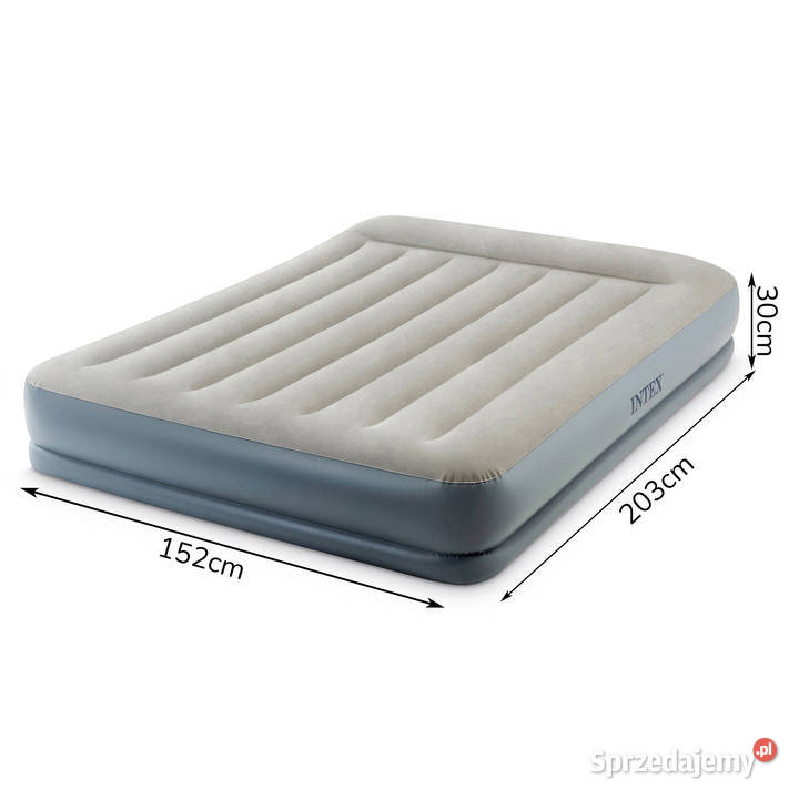 Materac dmuchany 203x152 do spania z pompką 152cm sprzedam