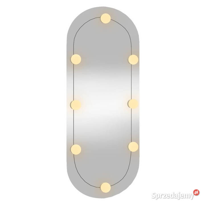 Lustro ścienne z LED 30x70 szklane owalne Lustra Warszawa