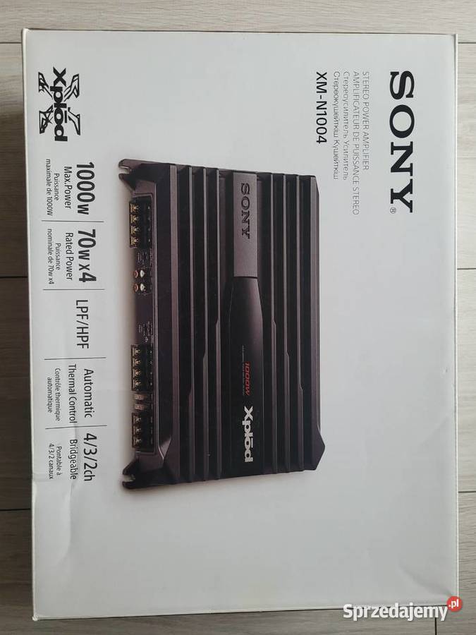 Wzmacniacz samochodowy SONY Xplod XMN1004 Ilość kanałów 4 podlaskie