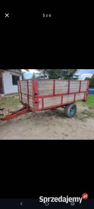 Przyczepa wywrotka Tim 1 osiowa Maszyny rolnicze Żółkiewka-Osada