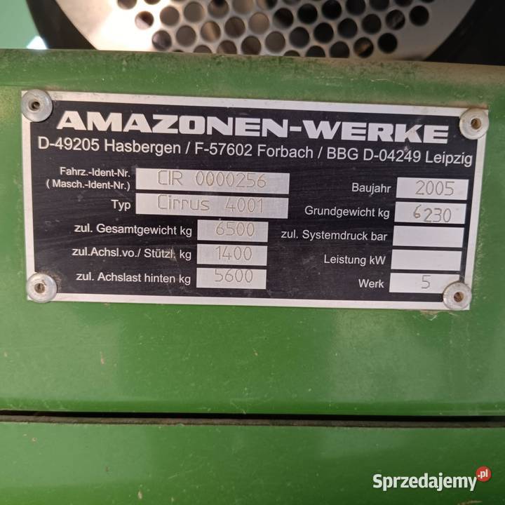 Amazone Cirrus 4001 agregat uprawowo siewny nieuszkodzony Wołów