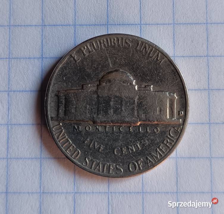 5 CENTÓW FIVE CENTS 1964 D USA lubelskie Piszczac