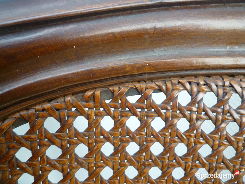 Krzesła stylowe z rafią Ostrzeszów