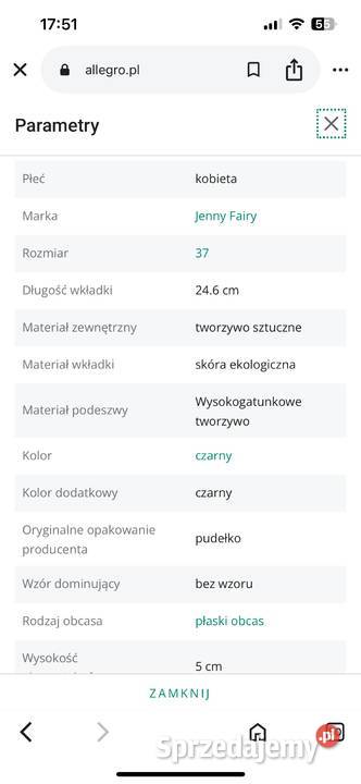 Sandały Jenny Fairy BRODY WS2P22903 Czarny Sandały i klapki Łódź