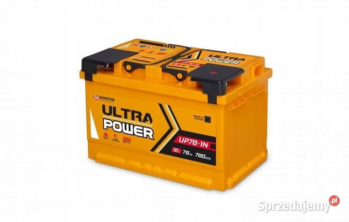 Akumulator Ultra Power 12V 78Ah 780A MOCNY osobowe Łopuszno sprzedam