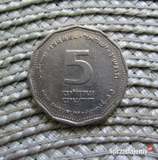 Izrael 5 Nowych Szekli 1990r Numizmatyka Kalisz sprzedam