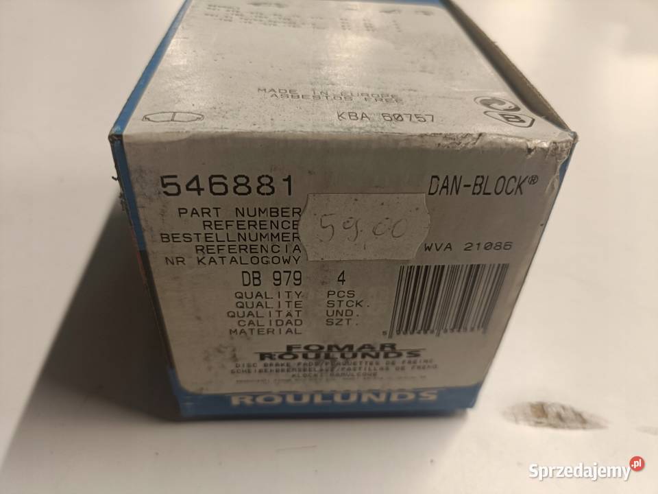 KLOCKI HAMULCOWE Renault 21 PRZEDNIE przód Motoryzacja Rudka