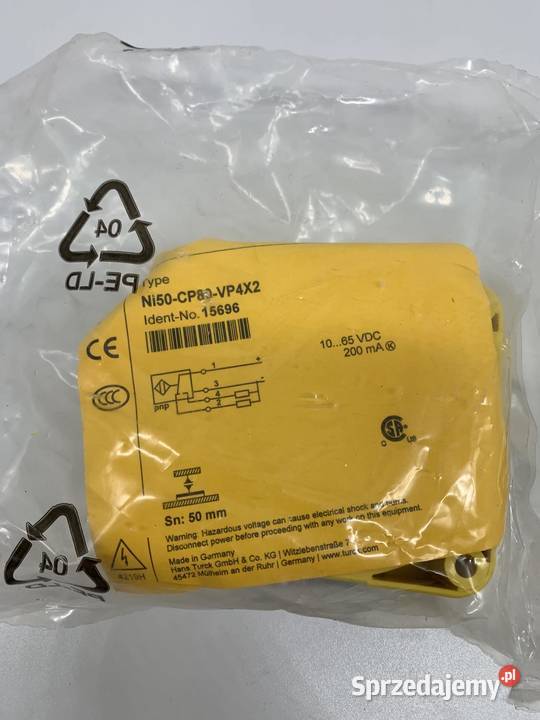 Turck 15696 Ni50CP80VP4X2 Inductive Sensor Warszawa