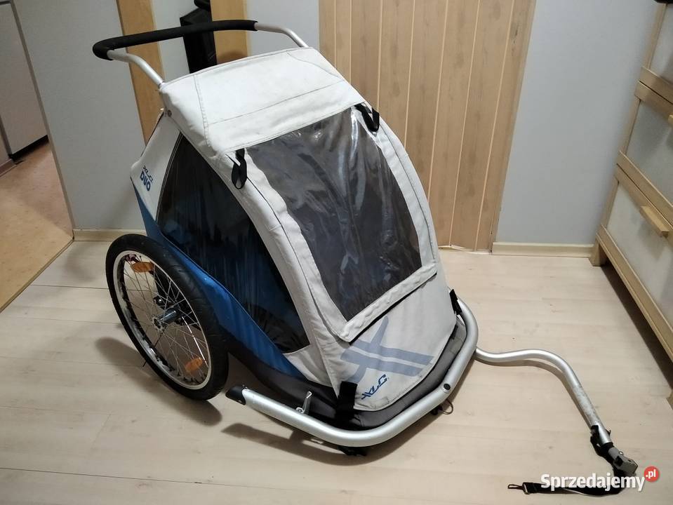 Przyczepka rowerowa dwójki dzieci XLC DUO Poznań