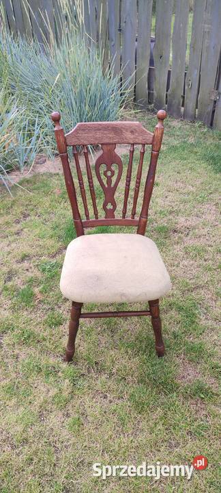 Sprzedam 4 krzeseł krzesło fotel dębowe