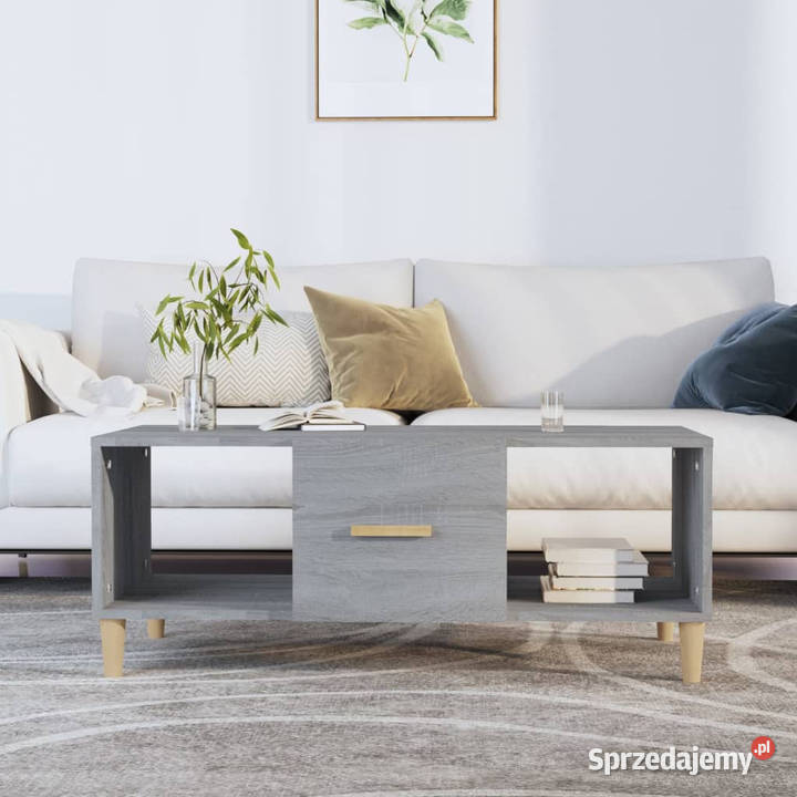 Stolik kawowy szary dąb sonoma 102x50x40 Warszawa