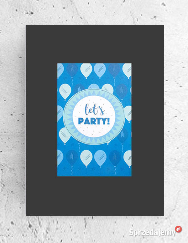 party plakat A4 maly plakat do domu napisy Bydgoszcz