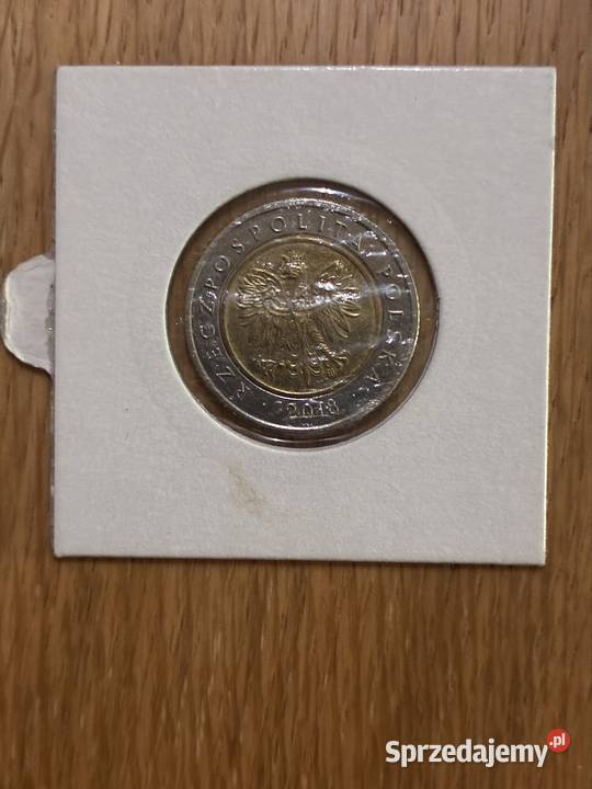 Moneta 5 zlotych 2018 Numizmatyka Puławy