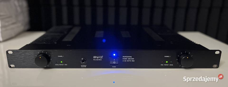 Profesjonalny wzmacniacz mocy stereo 2x120w Rms Kraków