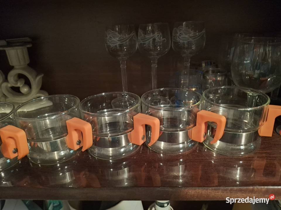 6 szklanych filiźanek Wyposażenie wnętrz Warszawa