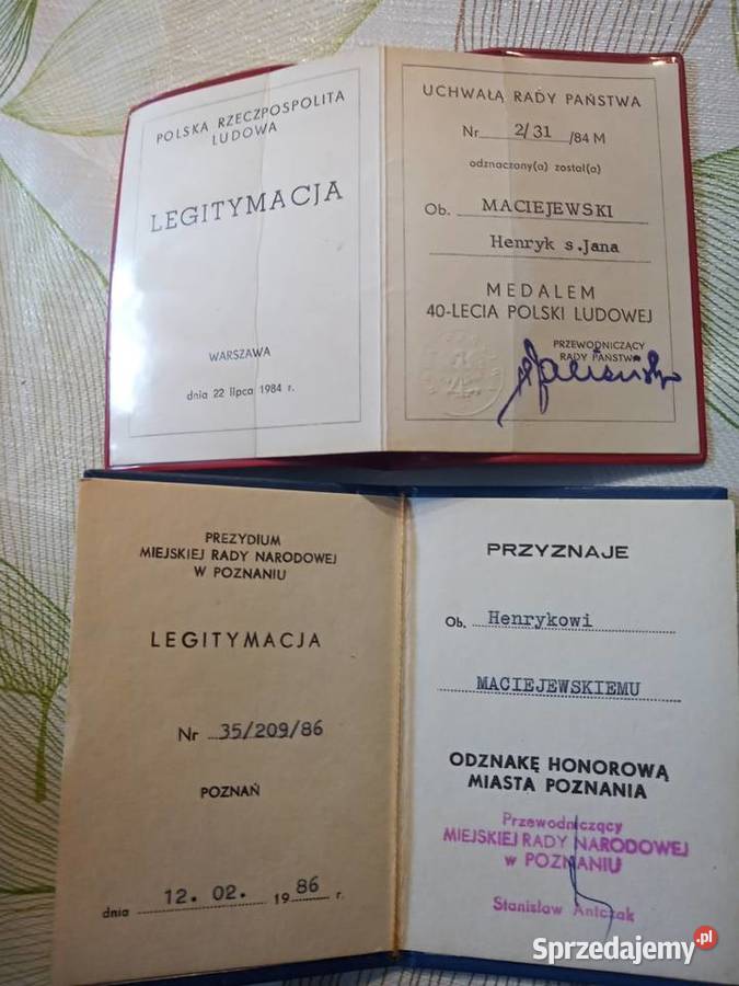 Powstańcu Wielkopolskim zestaw odznaczeń wielkopolskie Poznań