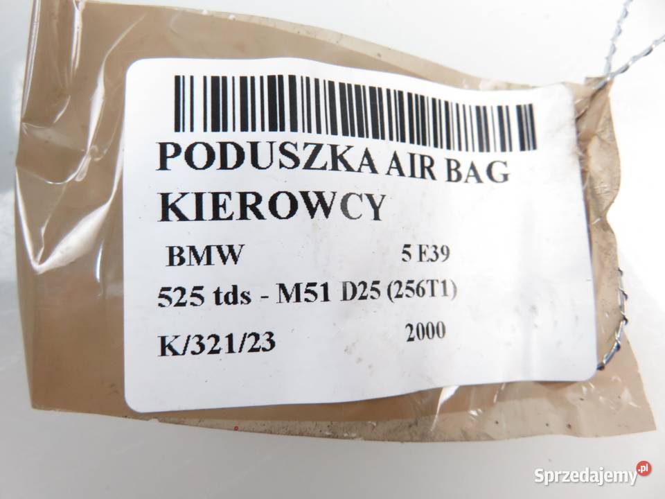 PODUSZKA KIEROWCY BMW 5 E39 331095997022 małopolskie
