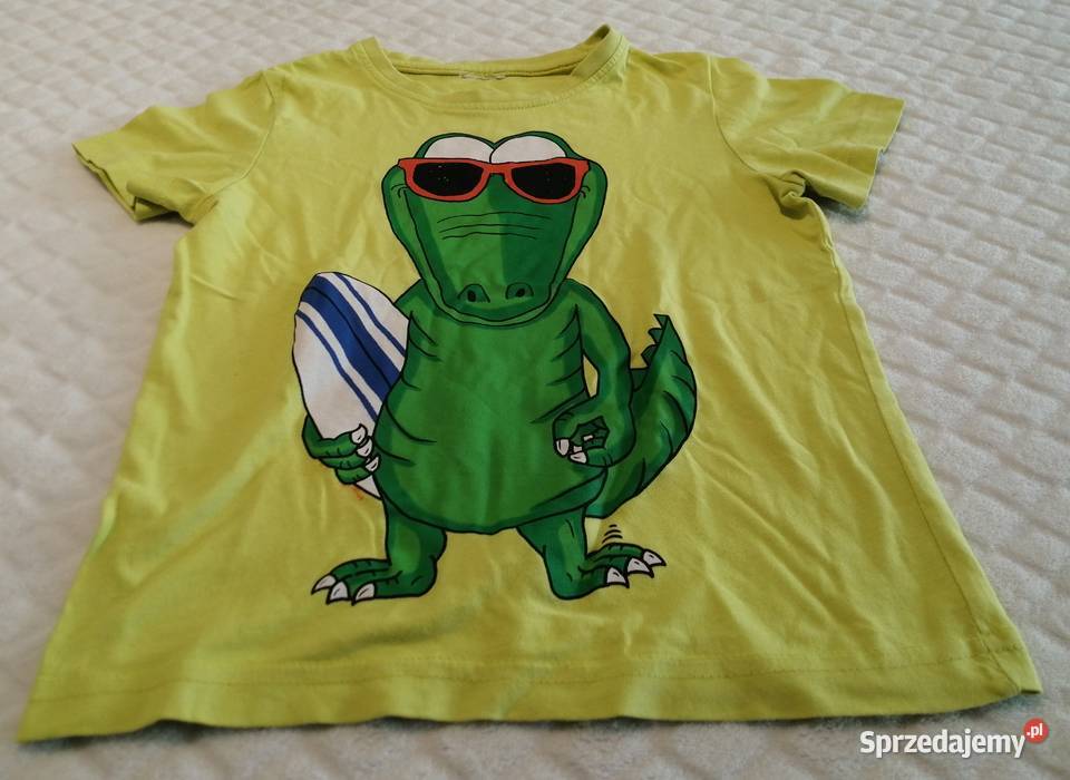 Koszulka krótki rękaw żółta krokodyl 104 Odzież Rozmiar 104