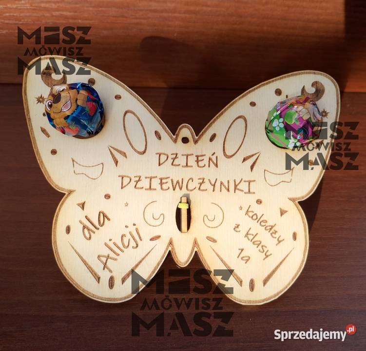 Motylek z lizakami na dzień dziewczynki plus Racot sprzedam