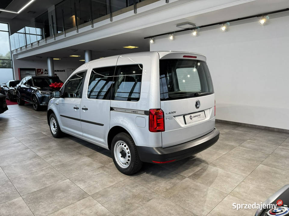 Volkswagen Caddy Kombi 20TDI 102 M5 2020 r salon Zarejestrowany w Polsce małopolskie Myślenice