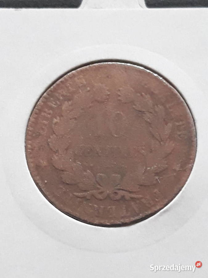 10 Centimów Francja 1872 r Konin
