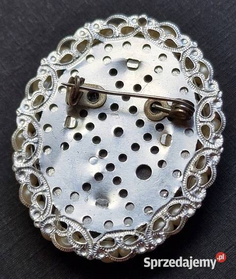 VINTAGE BROSZA WIKTORIAŃSKA KAMEA GOTHIC ART Częstochowa
