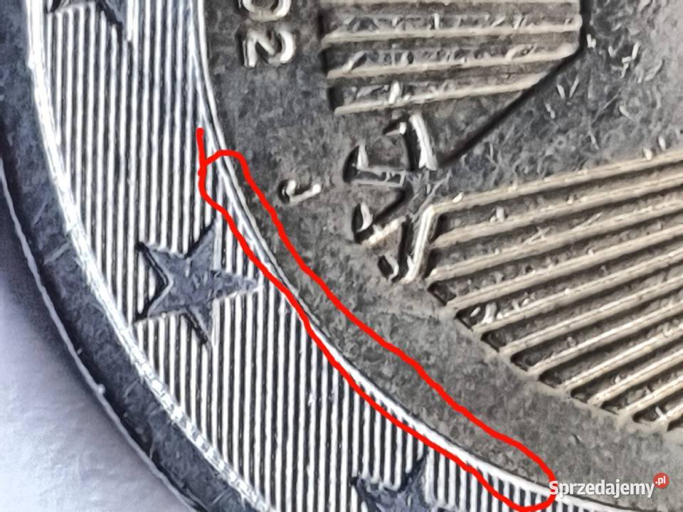 Obiegowa moneta 2 DE z 2002rRzadki destrukt
