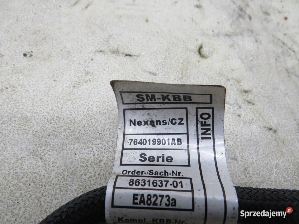 KABEL PRZEWÓD UZIEMIENIA BMW I3 REX 8631637 sprzedam