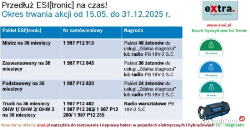KUP Kts 560 baner diagnostyka i SDA 36 miesięcy śląskie Bielsko-Biała