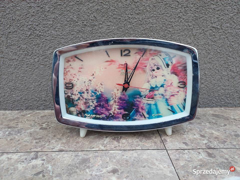 93 Stary chiński metalowy zegar budzik Hero Tczew