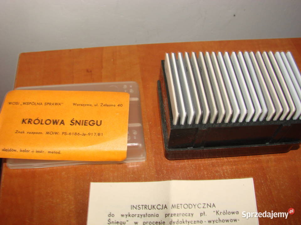 Królowa Śniegu baśń na przeźroczach Pozostałe Pruszcz Gdański sprzedam