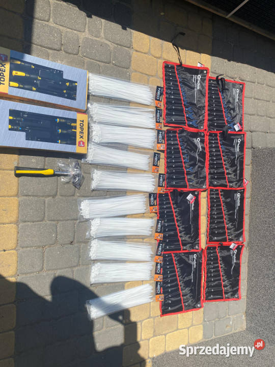 Zestaw NOWYCH narzędzi 8 kompletów kluczy płasko pełny VAT Ruda
