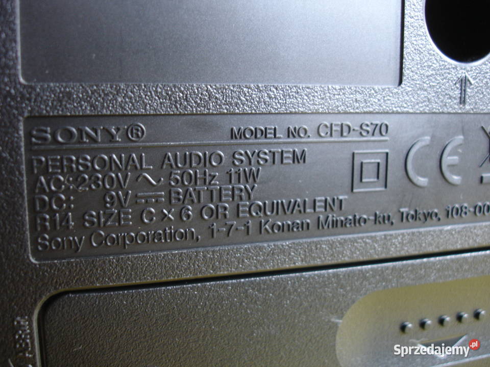 Radiomagnetofon z CD SONY CFDS70