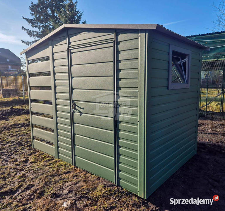 Schowek domek ogrodowy 2x2m wiata 1m drzwi okno wielkopolskie Konin