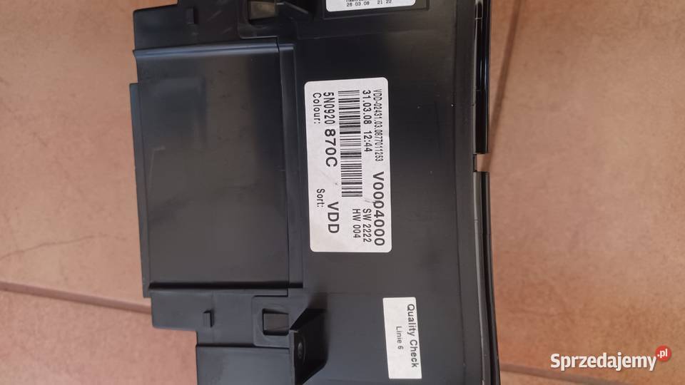 licznik zegar VW TIGUAN 14 TSI 5N0920870C Rakoniewice